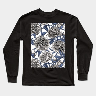 White peony garden Long Sleeve T-Shirt